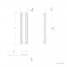  WS-W17524-27-BK - Moline Outdoor Wall Sconce