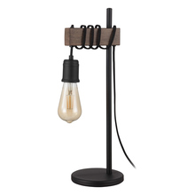  204244A - Violon - Table Lamp Open Bulb - Black and Dark Brown