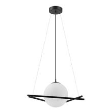  39591A - 1x60W Pendant w/ Matte Black Finish & Opal Glass