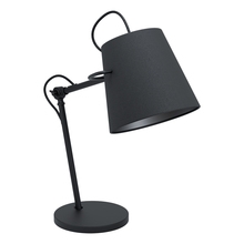  39866A - Granadillos - Desk Lamp black Finish Black Fabric Shade 1-60W