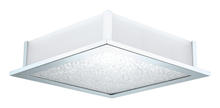  92714A - 5x25W Ceiling Light w/ Chrome Finish & Clear Crystals & Frosted & Clear Glass