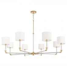  11955 - Hightower 8 Light Chandelier | Clear | Aged Brass