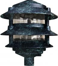  D5312-VG - PAGODA FIX 3 TIER 10"TOP 3"BASE 13W DL-S13-GU24 120V