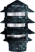  D5405-LED6-VG - PAGODA FIX 4 TIER 6" TOP 3"BASE 6W FILAMENT LED 120V