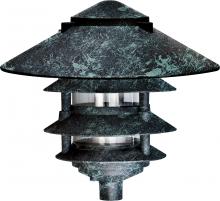  D5410-LED6-VG - PAGODA FIX 4 TIER 10"TOP 1/2"BASE 6W FILAMENT LED 120V