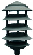  D5500-G - PAGODA FIX 5 TIER 6" TOP 1/2" BASE 6W FILAMENT LED 120