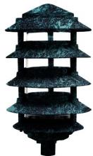  D5550-VG - PAGODA FIX 5 TIER 6" TOP 1/2" BASE INCAND 120V