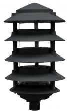  D5554-B - PAGODA FIX 5 TIER 6"TOP 1/2" BASE G24 2 PIN 12W 60 LED