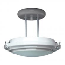  1614 BK - 1 Light Semi Flush Mount Cascade Collection 1614 BK