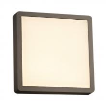  2258BZ - 1 Square bronze exterior light from the Oliver collection