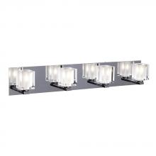  3484 PC - 4 Light Vanity Glacier Collection 3484 PC