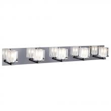  3485 PC - 5 Light Vanity Glacier Collection 3485 PC