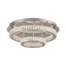  90076PC - Equis Led 2-Ring Round Ceiling Lite