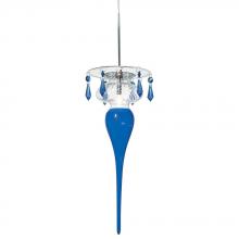  93962 BLUE - 1 Light Mini Pendant Senecca Collection