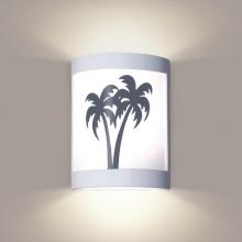  F200B-A17 - Twin Palms Wall Sconce: Jade