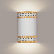  M20301-SY-WETST-1LEDE26 - Borders Wall Sconce Sunflower Yellow (Wet Sealed Top, E26 Base LED (Bulb included))