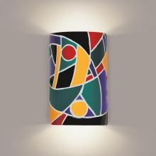  M20303-MU-WETST-1LEDE26 - Picasso Wall Sconce Multicolor (Wet Sealed Top, E26 Base LED (Bulb included))