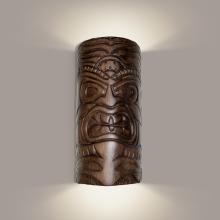  NT002-DT - Tiki Wall Sconce Dark Teak