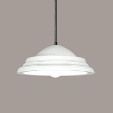  P101-A17-BCC-1LEDE26 - Minorca Pendant: Jade (Black Cord & Canopy)