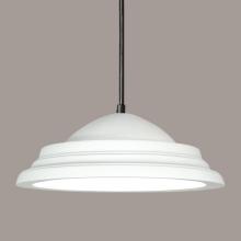  P102-A17-BCC-1LEDE26 - Majorca Pendant: Jade (Black Cord & Canopy)