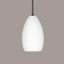  P1501-1LEDE26-A17-BCC - Antigua Pendant: Jade (E26 Base Dimmable LED (Bulb included)) (Black Cord & Canopy)