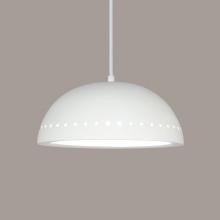  P306-FC-WCC-1LEDE26 - Gran Cyprus Pendant: Firecracker (White Cord & Canopy)