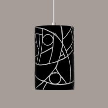  PM20303-BL-WCC - Picasso Pendant Black (White Cord & Canopy)