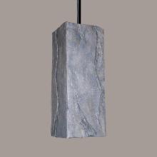  PN18011-GR-WCC - Stone Pendant Grey (White Cord & Canopy)