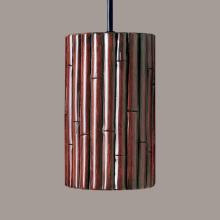  PN20301-CI-WCC - Bamboo Pendant Cinnamon (White Cord & Canopy)