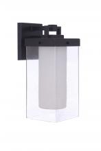  ZA5614-MN - Hayner 1 Light Medium Outdoor Wall Lantern in Midnight