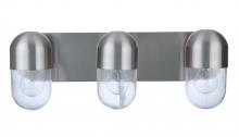  55003-BNK - Pill 3 Light Vanity in Brushed Polished Nickel