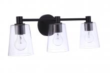  12623FB3 - Emilio 3 Light Vanity in Flat Black