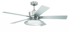  TOP52BNK5 - 52" Topper in Brushed Polished Nickel w/ Brushed Nickel Blades