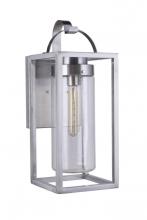  ZA4814-SA - Neo 1 Light Medium Outdoor Wall Lantern in Satin Aluminum