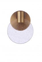  15106SB-LED - Glisten 1 Light LED Wall Sconce in Satin Brass