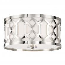  2263-PN - Libby Langdon Jennings 3 Light Polished Nickel Flush Mount