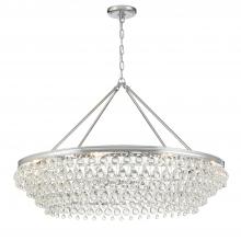  278-CH - Calypso 8 Light Crystal Teardrop Polished Chrome Chandelier