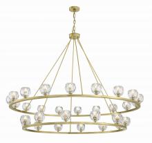  ARA-10269-SB - Aragon 30 Light LED Soft Brass Chandelier