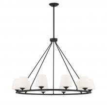  KEE-A3009-MK - Keenan 10 Light Matte Black Chandelier