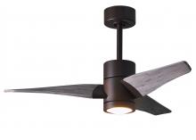  SJ-TB-BW-42 - Super Janet three-blade ceiling fan in Textured Bronze finish with 42” solid barn wood tone blad