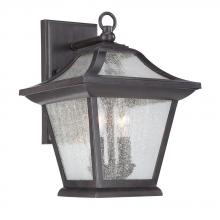  39012BC - Aiken Collection Wall-Mount 2-Light Outdoor Black Coral Light Fixture