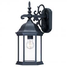  5184BK - Madison Collection Wall-Mount 1-Light Outdoor Matte Black Light Fixture