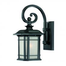  8102BK - Somerset Collection Wall-Mount 1-Light Outdoor Matte Black Light Fixture