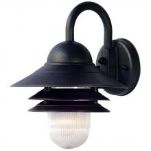  82BK - Mariner Collection Wall-Mount 1-Light Outdoor Matte Black Light Fixture