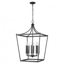  IN11135BK - Kennedy 8-Light Matte Black Chandelier