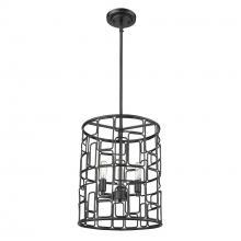  IN21130BK - Amoret 3-Light Matte Black Convertible Pendant