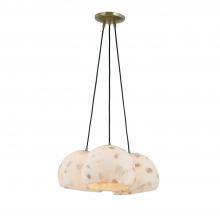  ALR-6534-BRSS - Globe 3-Light Cluster Pendant