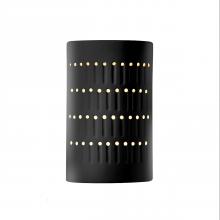  CER-2285W-BLK - Small Cactus Cylinder - Open Top & Bottom (Outdoor)