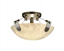  CLD-9610-35-NCKL-LED2-2000 - 14" LED Semi-Flush Bowl w/ U-Clips