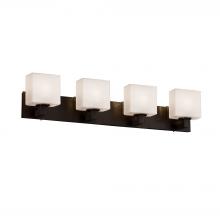  FSN-8924-55-OPAL-DBRZ - Modular 4-Light Bath Bar